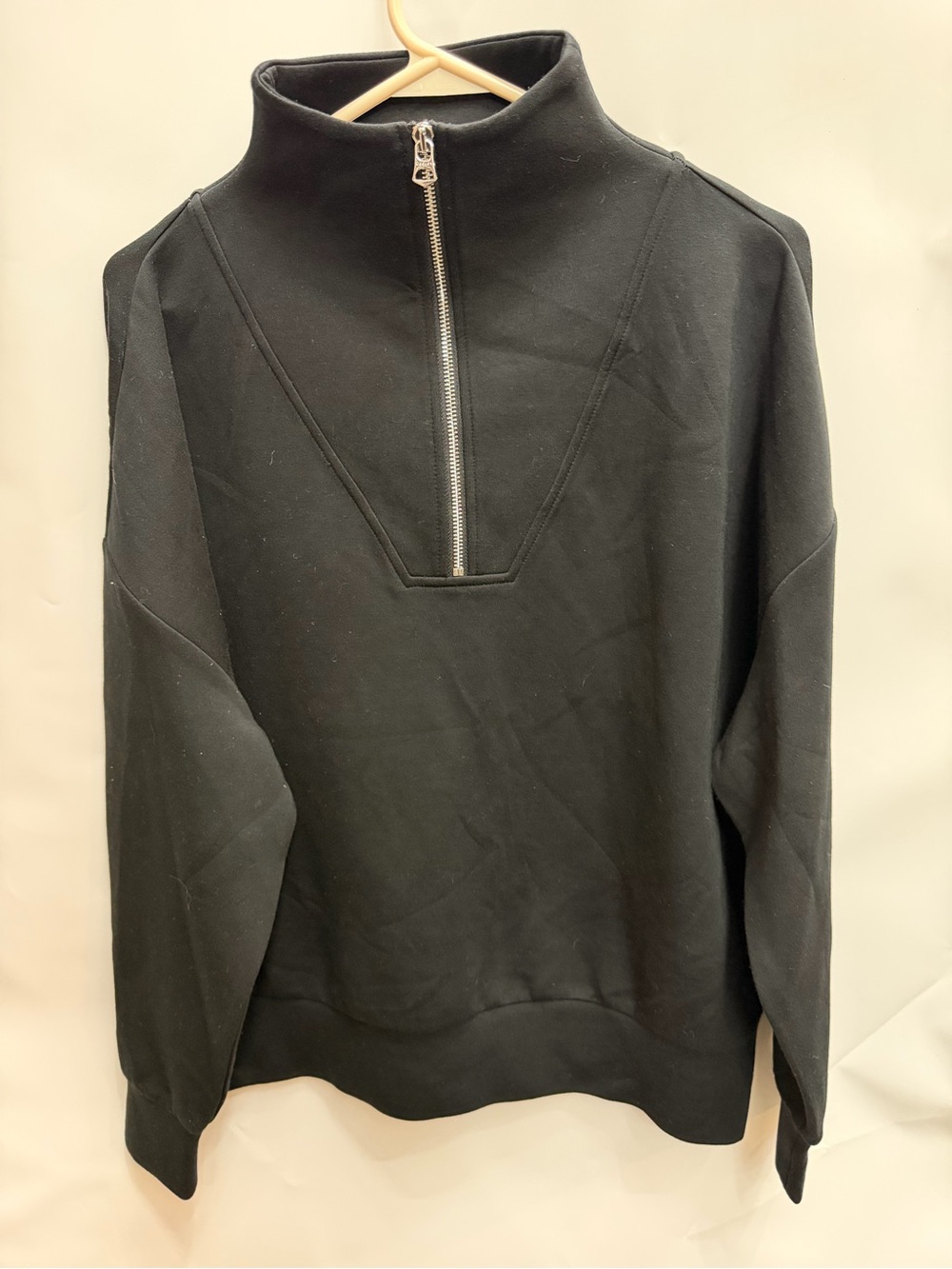 Varley  Black Zip-Neck Pullover Women’s size Medium